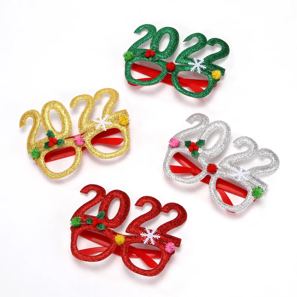 

Christmas Decorations 2022 christmas glasses Frame Adult Kids Gift Santa Snowman Glasses Christmas Xmas Decor 2022 New Year