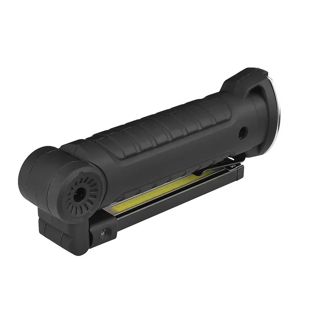 

COB LED Outdoor Camping Flashlight Portable Size 5 Modes Rechargeable Micro USB Charging Torch Lamp Built-in Battery
