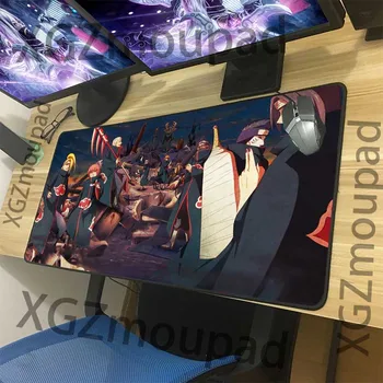 

XGZ Large Mouse Pad Black Seam Naruto Revenge Organization Mingyue Computer Notebook Rubber Non-Slip Desk Mat XXL