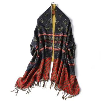 

Fashion 2020 Brand Cashmere Scarf Women Foulard Neck Wrap Hijab Pashmina Shawls Femme Soft Bandana Shawls Scarves Poncho Tie