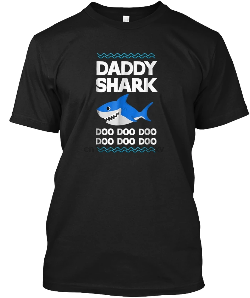 Мужская футболка DADDY SHARK DOO забавные детские футболки женская |