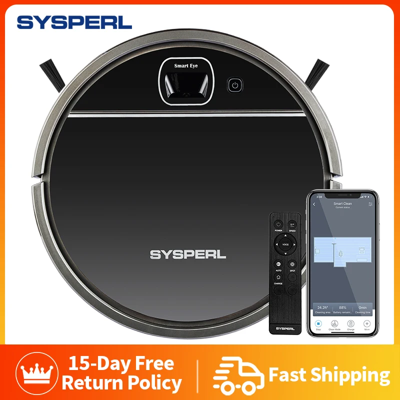 Sysperl Vision Navigation Robot Vacuum Cleaner for Home Aspirateur Auto Charge Vacum/Vaccum Cleaners Robots V50 Camera robots