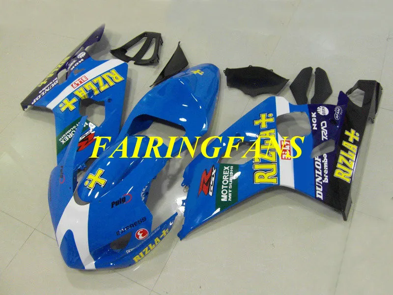 Гоночная версия обтекатель комплект для SUZUKI GSXR600 750 K4 04 05 R 600 GSXR750 2004 2005 синий Обтекатели на кузов+ подарки SE28