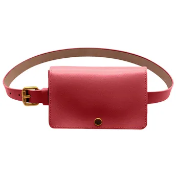 

2020 Hot New Fanny Pack Women Belt Bag Leather Waist Bag Fashion Pure Color PU Leather Flap Crossbody Messenger BAG#117