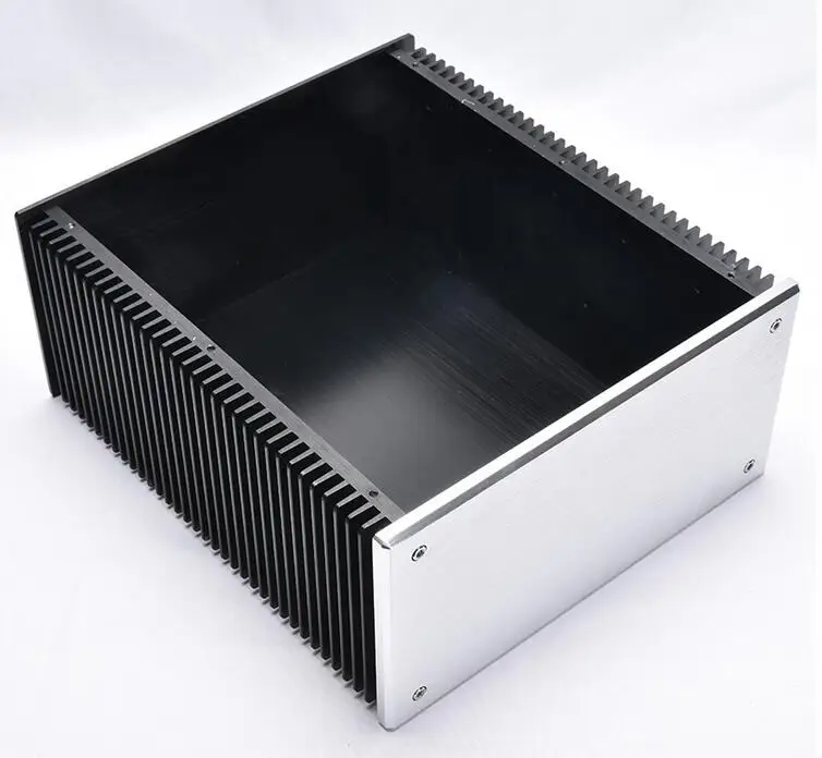 Алюминиевый усилитель мощности класса А корпус Аудио Amp шасси DIY чехол 2412KB