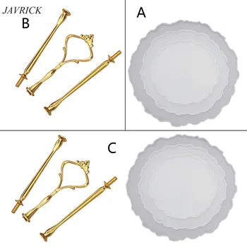 

Three layer Irregular Fruit Disc Big Plate Resin Mold Oversized Fruit Tray Molds