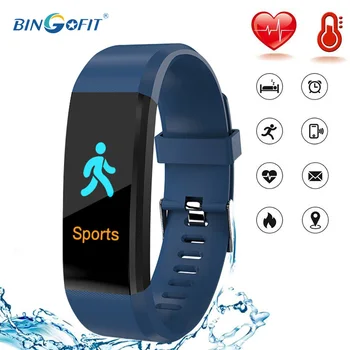 

BingoFit Smart Bracelet Blood Pressure Activity Trackers Smart Wristbands Measurement Thermometer Free Shipping for Ios Android