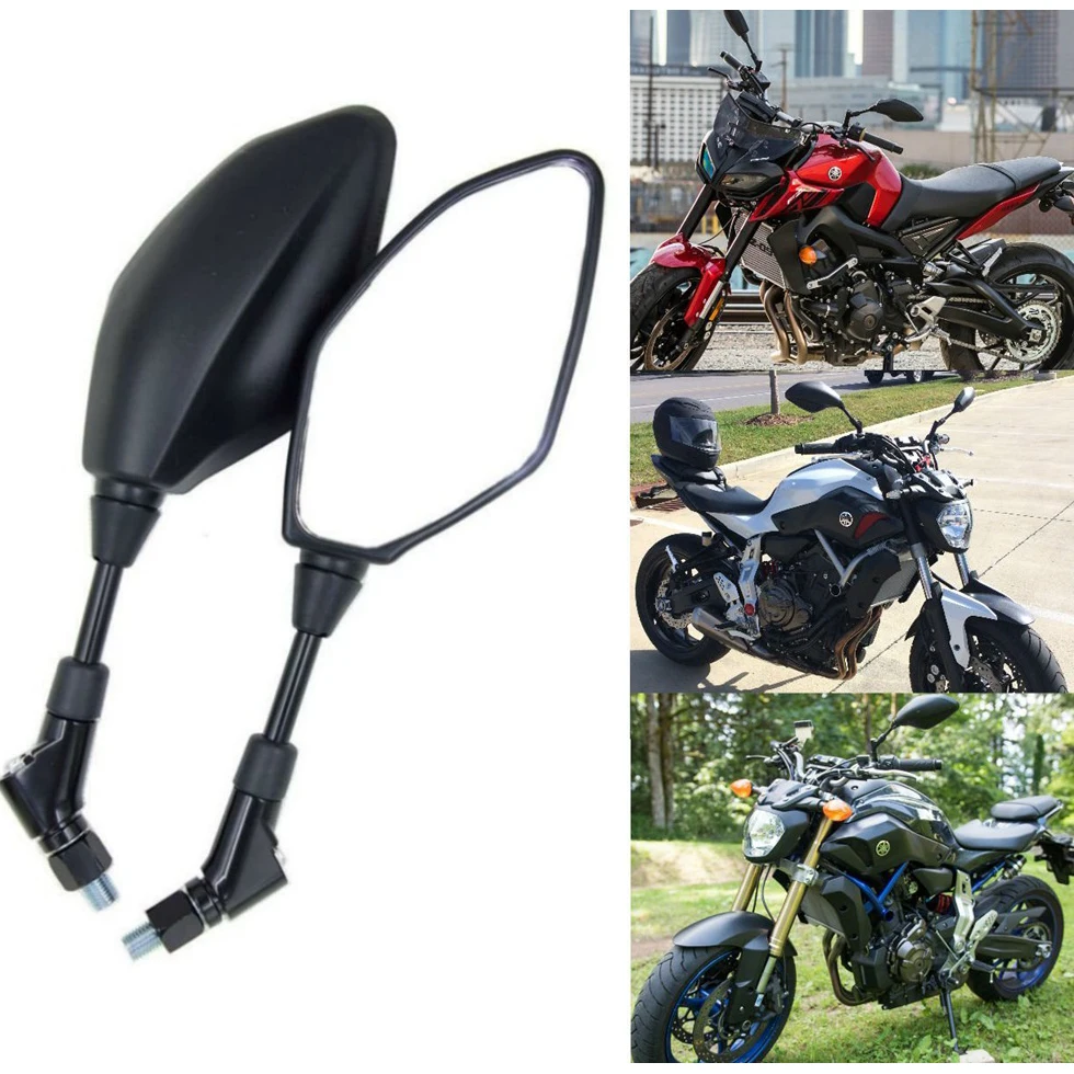 Мотоциклетное зеркало заднего вида для yamaha черный зеркало с ручкой для MT25 MT03 MT07 FZ-07 MT09 FZ09 FJ-09 2013