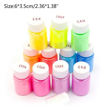 

12 Pearlescent powder Epoxy Resin Dye Pearl Pigment Natural Mica Mineral Powder Q6PA