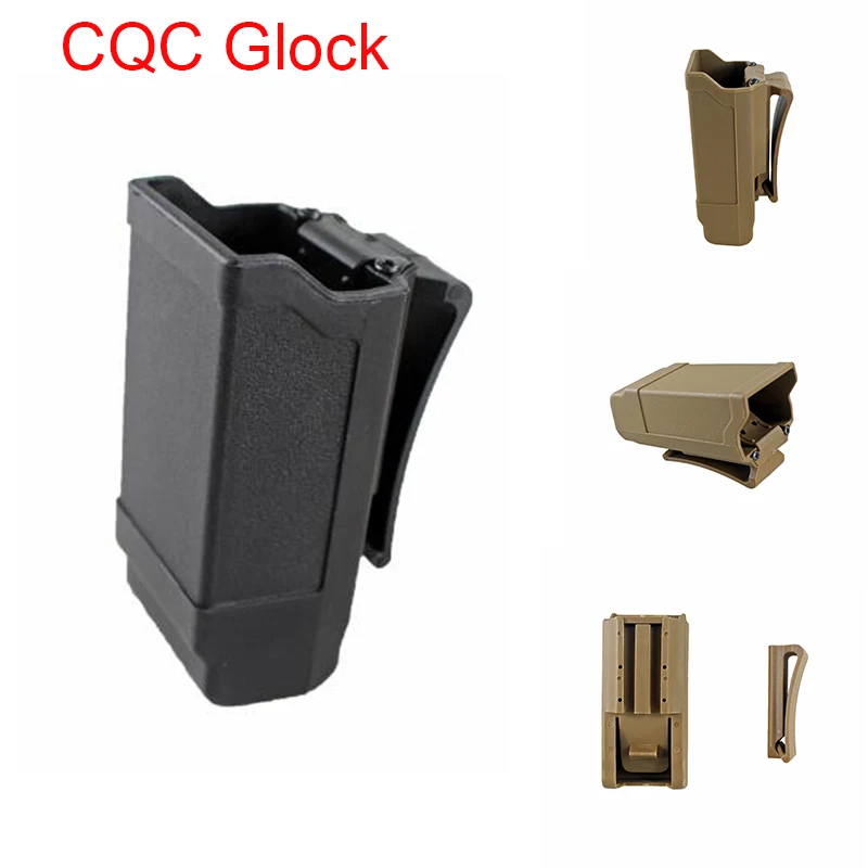 

CQC Double Stack Magazine Pouch Belt Holster Magazine Holder for Glock 9mm To .45 Caliber Mag Magazine for Hunting Accessories