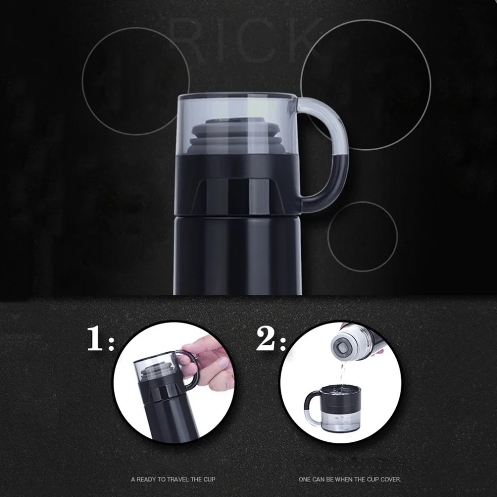 Новинка 350 мл термос из нержавеющей стали подходит для детей Вакуумная чашка Рик допшиппинг