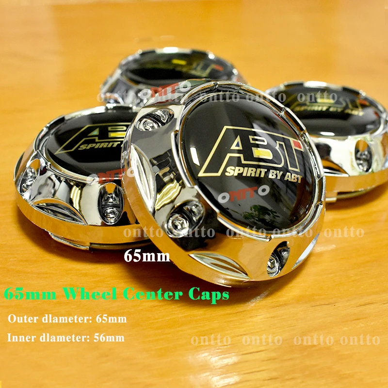 

20pcs 65MM Wheel Center Hub Cap FOR ABT Emblem Badge Sticker Car Covers Hubcap for Golf Polo PASSAT