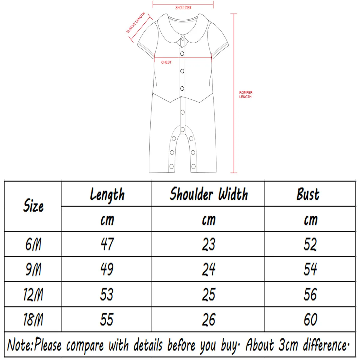 Baby Boys Captain Costume Romper With Hat Newborn Infant Halloween Cosplay Jumpsuit Outfit Toddler Skipper Sailor Playsuit