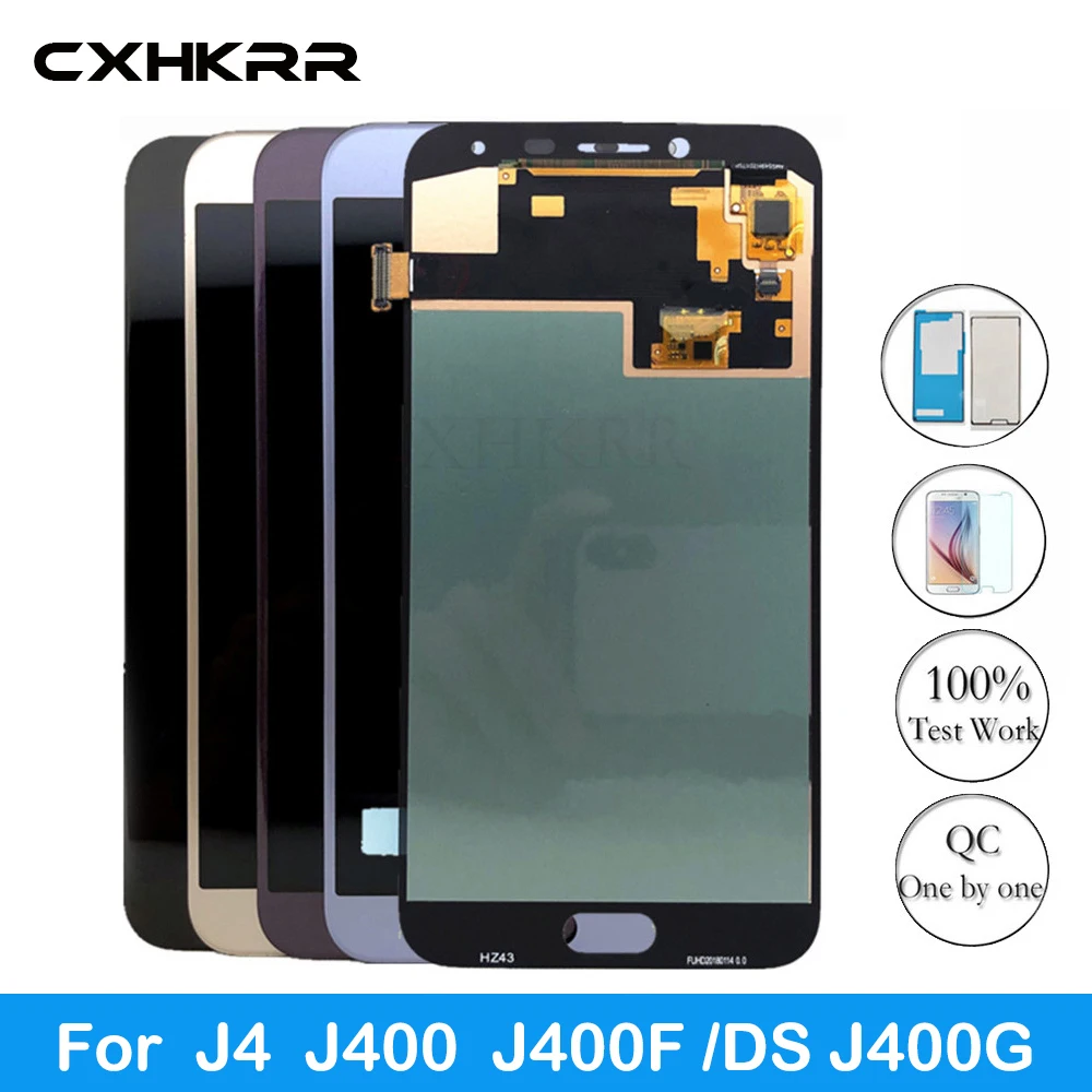 

ForJ400 LED LCD For Samsung Galaxy J4 J400 J400F J400G/DS SM-J400F LCD Display Touch Screen Digitizer Assembly Replacement