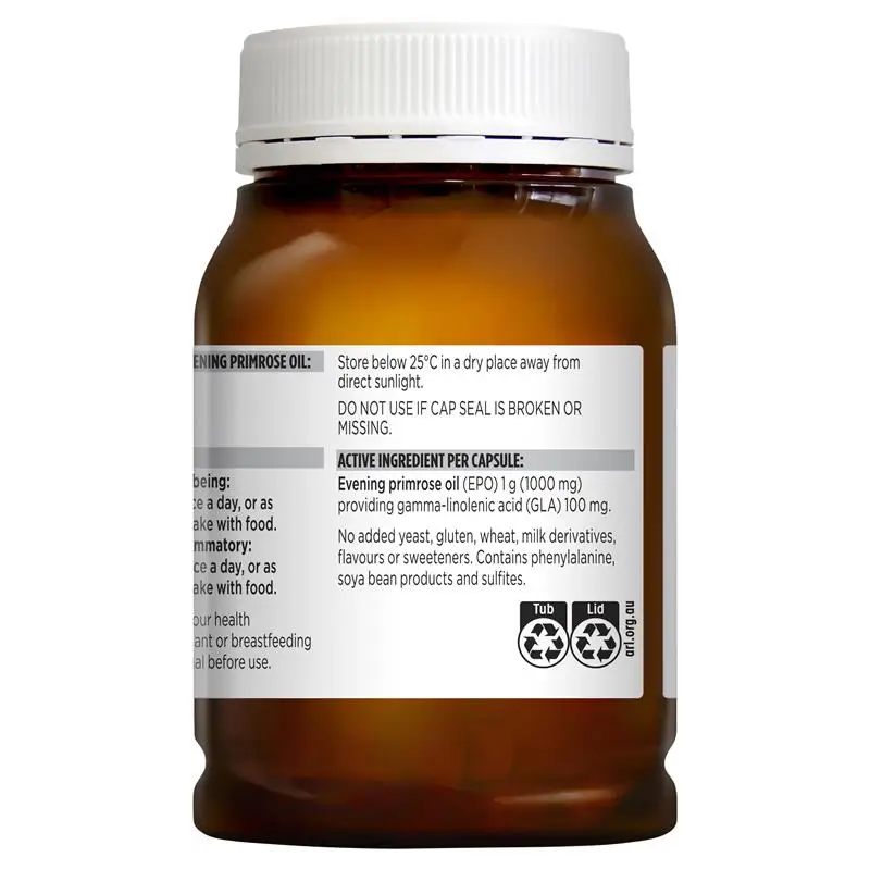 Blackmores МАСЛО ВЕЧЕРНЕЙ ПРИМУЛЫ 190 капсулы EPO GLA Omega 6 для женщин здоровый