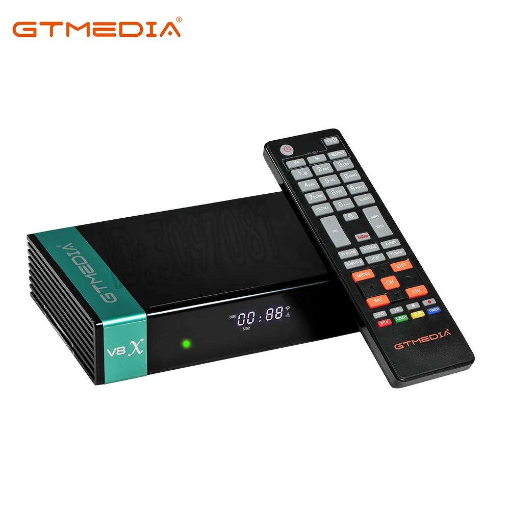 5 предметов в партии слот GTmedia V8X V9 супер 1080P Full HD H.265 DVB S2 цифра спутниковый