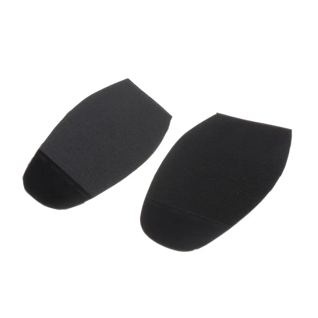 1 Pair Mens Shoe Repair Accessories Black Rubber Shoe Soles Black Heels Pads Grip DIY Parts