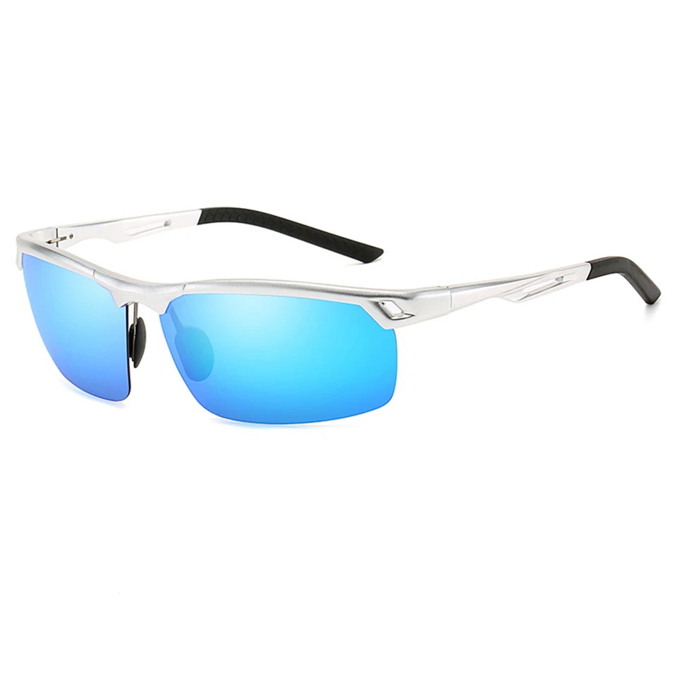 silver blue ELITERA, модные поляризационные солнцезащитные очки, мужские, спортивный стиль, солнцезащитные очки, брендовые, дизайнерские, для отдыха, очки для мужчин и женщин - Цвет линз: silver blue