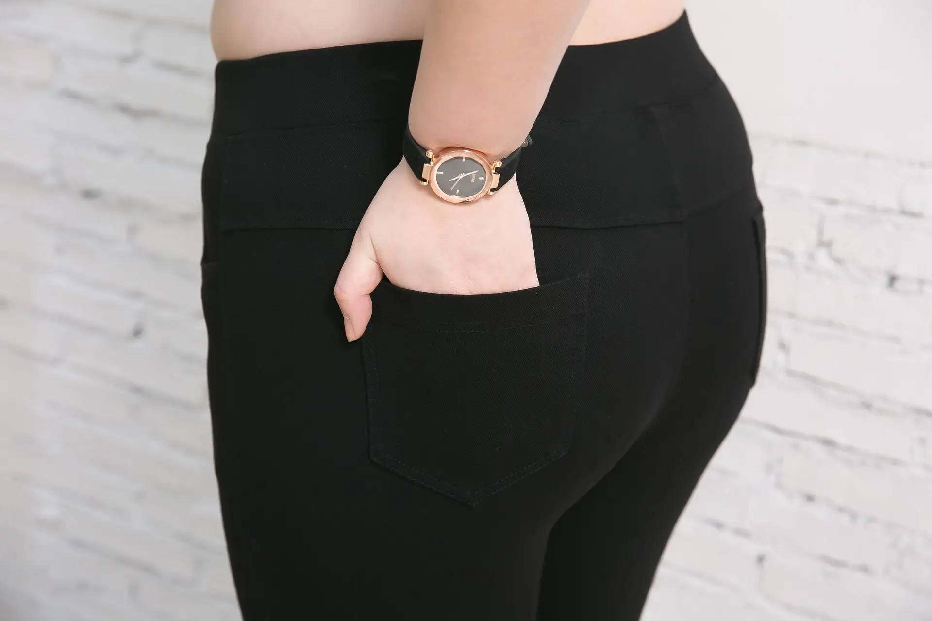 4XL-9XL женские тянущиеся брюки больших размеров Осенние повседневные Черные Леггинсы с эластичной резинкой на талии 6XL 7XL 8XL тонкие брюки-карандаш больших размеров