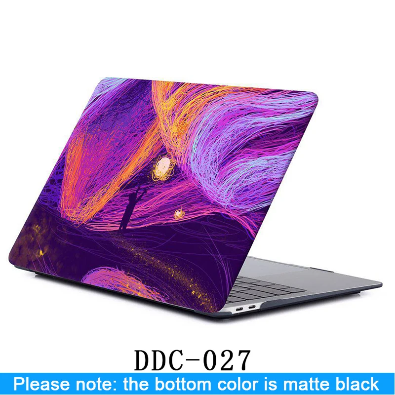 DDC-027 Чехол для ноутбука Apple MacBook Air Pro retina 11 12 13 15 для mac book NEW Pro 13,3 15,4 дюймов A1706 A1932+ крышка клавиатуры - Цвет: DDC-027