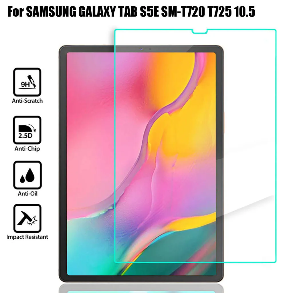 Tablet Screen Protector Tempered Glass Screen Protector For Samsung Galaxy TAB S5E SM-T720 T725 10.5 inch LCD Tab Screen-L1028