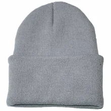 Hip Hop Caps Fashion Knitted Hat Men Women Cotton Blends Solid Color Slouchy Knitting Dance Beanie Casual For Hat Female Men