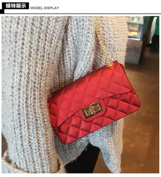 

New Jelly Bag Mini 2020 Summer Chain One Shoulder Portable Women's Bag Crossbody Matte Assorted Korean Version Small bBag