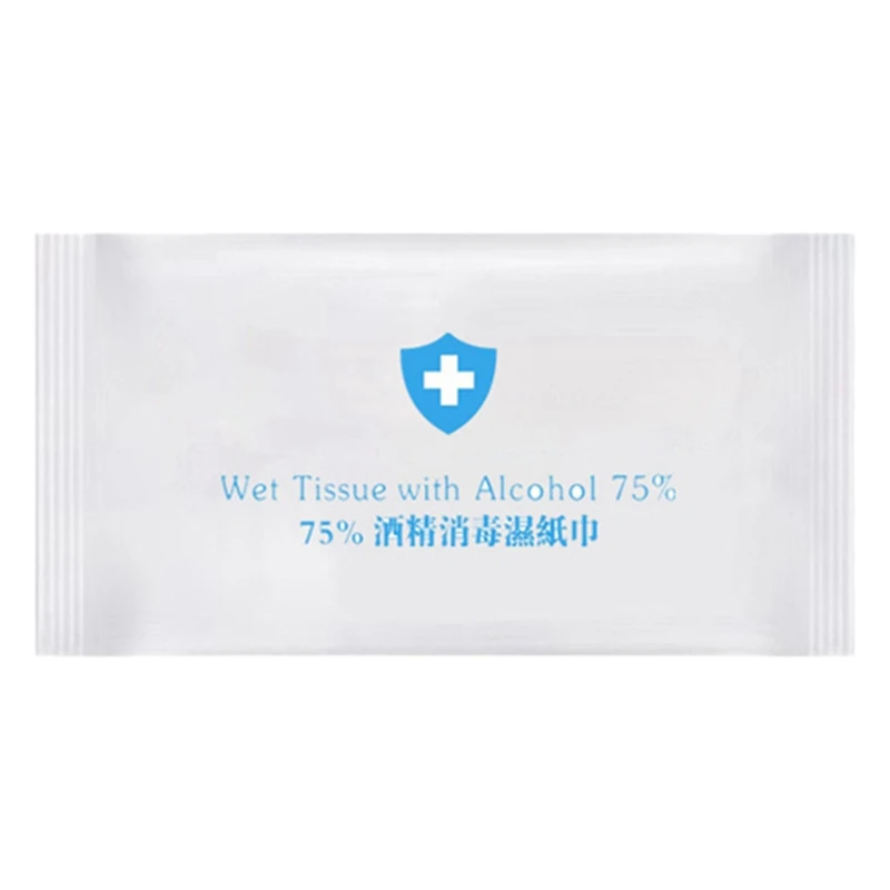 

250 Pieces One Time 75% Ethanol Wet Wipes, Cleaning Protectors, Alcohol Preparations, Sterile