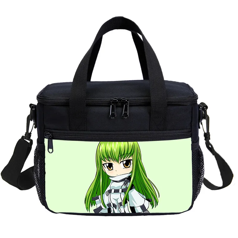 Малый мешок обеда для мальчиков и девочек модные крутые аниме код Geass письмо 3D печать льда мешок изолированный тепловой Пикник Ланчбокс Sac основной - Цвет: DODIB4076310-S1083