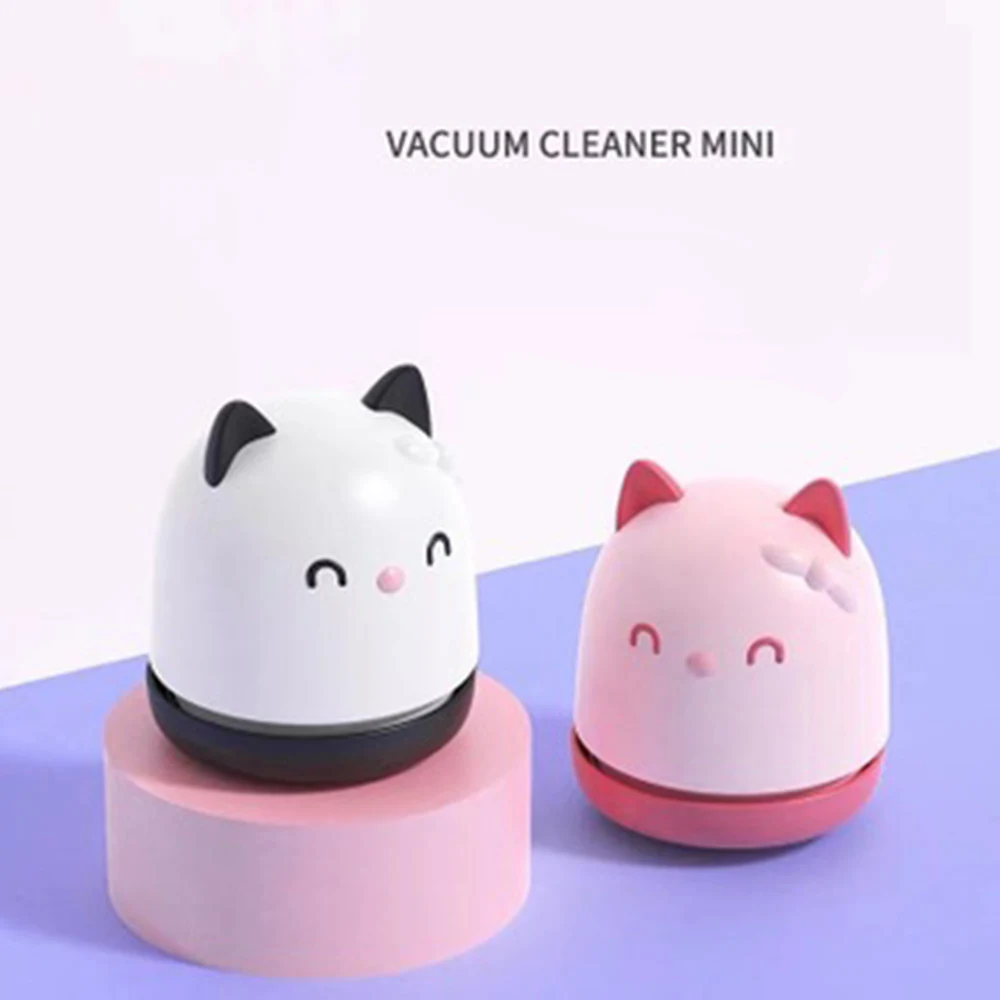 

Vacuum Cleaner for keyboard Desktop Cartoon Cat Mini Portable Computer Brush Dust Collect
