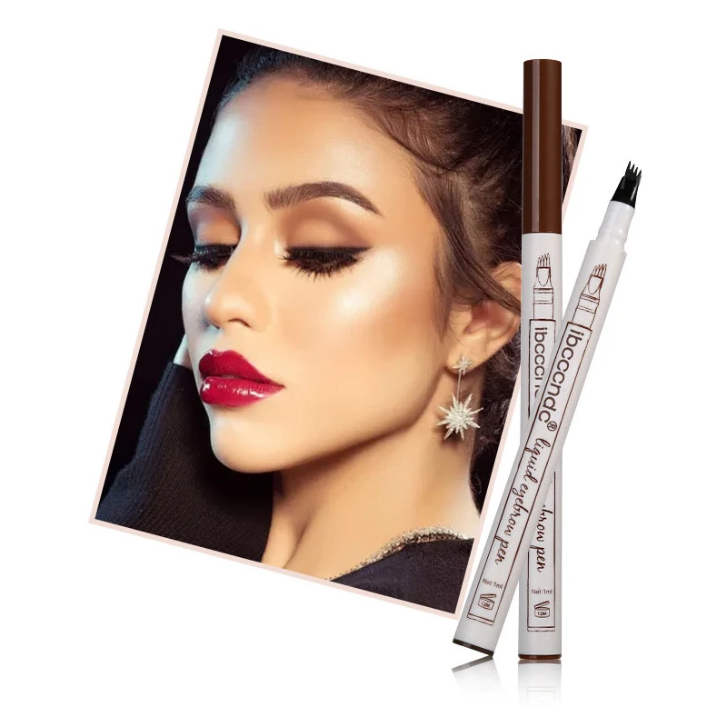 4 цвета, микроблейдинг, карандаш для бровей, татуировка, ручка, натуральный эскиз, жидкая водостойкая татуировка, прочный карандаш для бровей, косметический инструмент