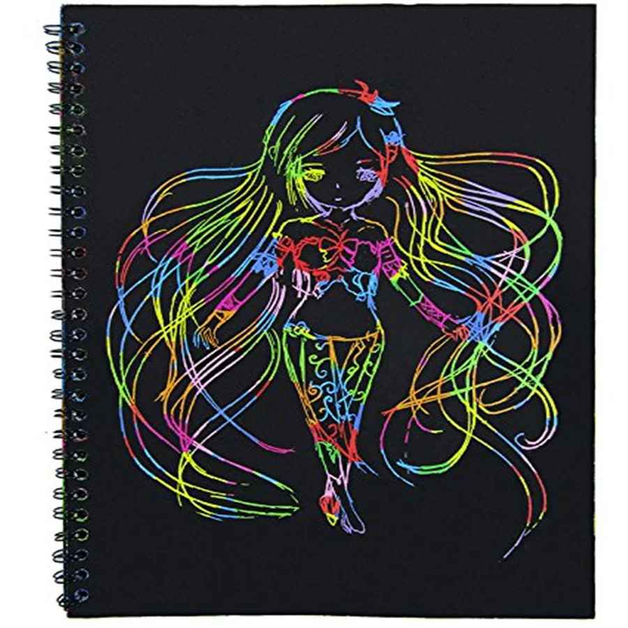 Magic Scratch Art Doodle Drawing Board Notebook DIY Rainbow Color Drawing Toys For Children Kids Painting Educational Toys Gifts drawing toy educational drawing toy