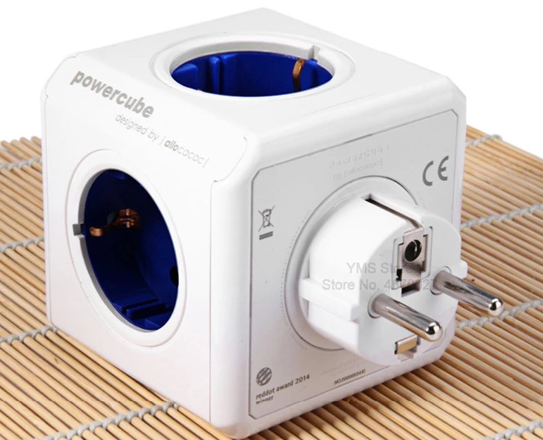 Allocacoc PowerCube мульти розетка Вилка ЕС электрический удлинитель USB 5 торговых точек умный дорожный адаптер расширение 16А 250