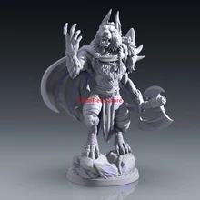 

56mm 38mm Resin Model Wolf Leader Figure Unpainted Sculpture DW-004