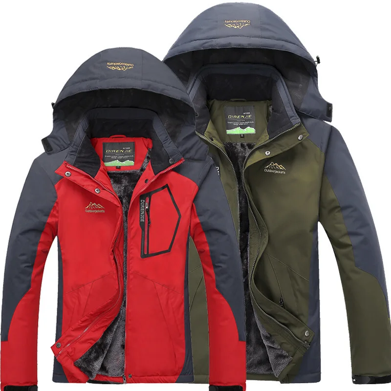 Winter Fleece Military Hiking Jackets Men Windproof Waterproof Outwear Parka Mens Windbreaker Army Raincoat Coat Overcoat SA-8