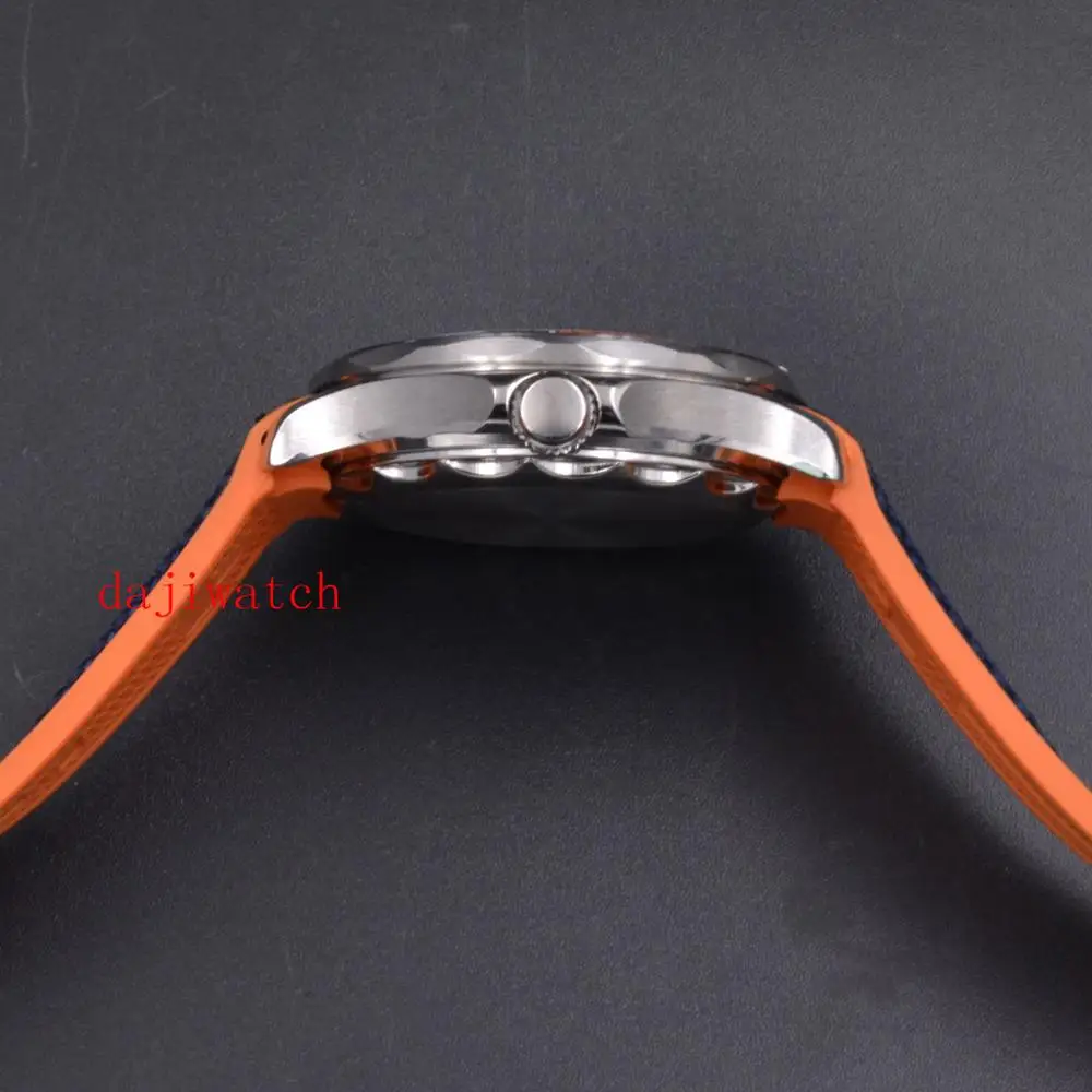 CoRGEUT41mm Bliger Роскошные SVB мужские часы с синим циферблатом с автоматическим перемещением, сапфировое стекло, керамическая панель, синий нейлоновый ремень