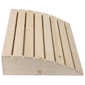

Practical Wooden Pillow Headrest Comfortable Curved Cushion Pillows for Bathroom Bedroom Sauna Room Supplies