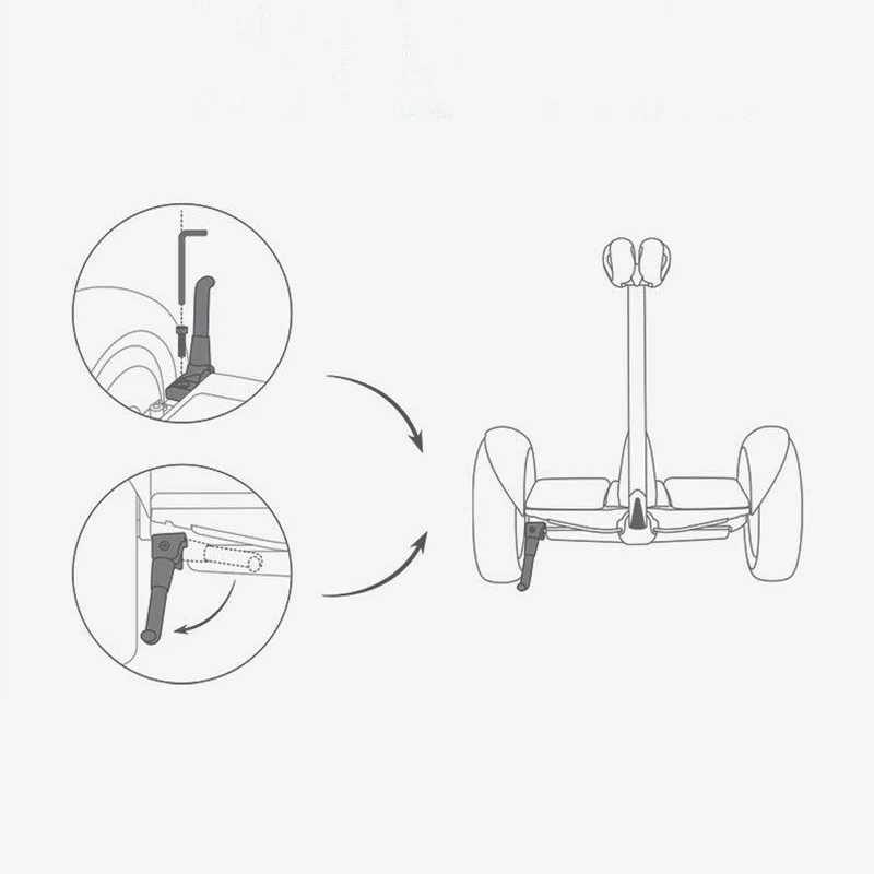 Складная подставка для скутера из сплава, стояночный стенд для Ninebot Mini/Mini Pro Segway