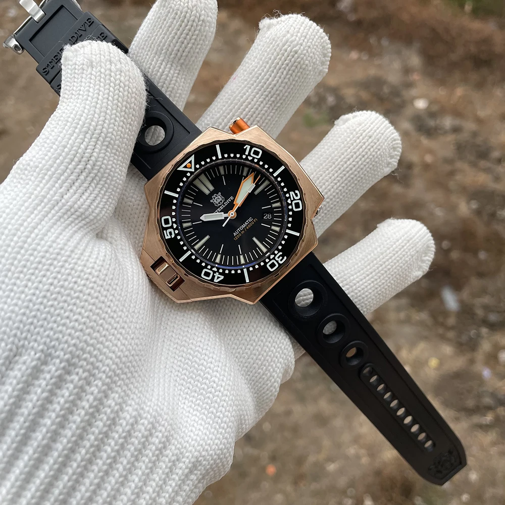 2021 New Arrival Factory Price Steeldive SD1969S 1200M Water Resistant NH35 Automatic Bi-Direction Bezel Dive Watch