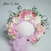 Jane Z Ann Cute Flowers Berries newborn 100 days 1 year  adult Children studio shooting  Pose Props Flowers Hat multi-colors 6