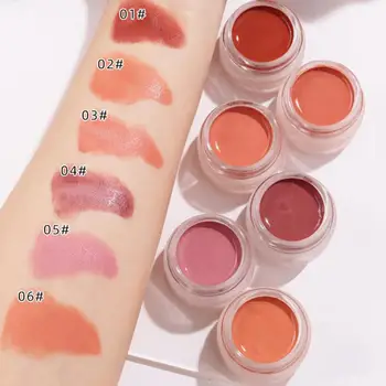 

Recommend Jelly Blush Lasting Waterproof Shiny Brighten Makeup Effects Colorfast Cream Blush