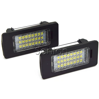 

1Pair Car LED number License Plate Light 12V SMD lamp Car Styling For Audi A4 b8 A5 S5 Q5 TT RS Volkswagen Passat 5D R36