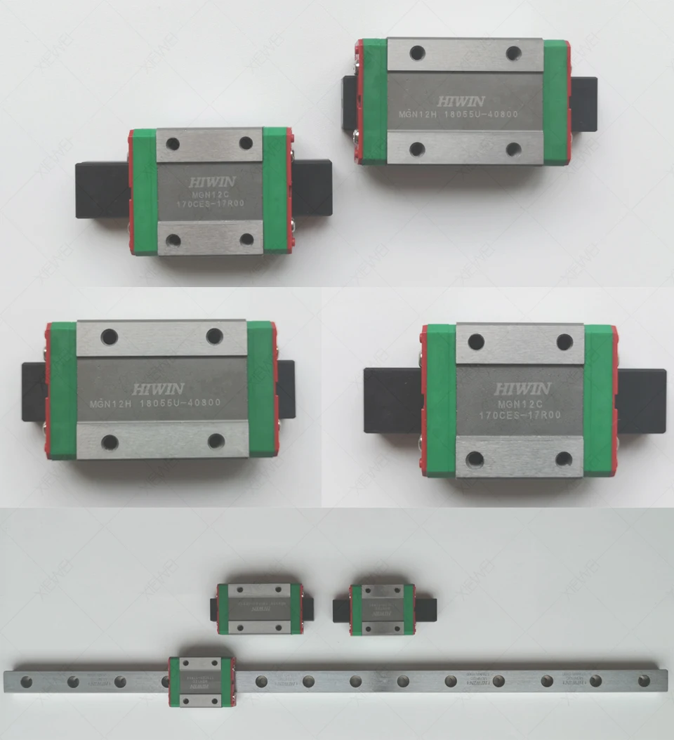 HIWIN MGN12C MGN12H линейные направляющие из нержавеющей стали блок MGN12H слайдер перевозки для серии MGN12 Опора качения, Рельс 3d принтера