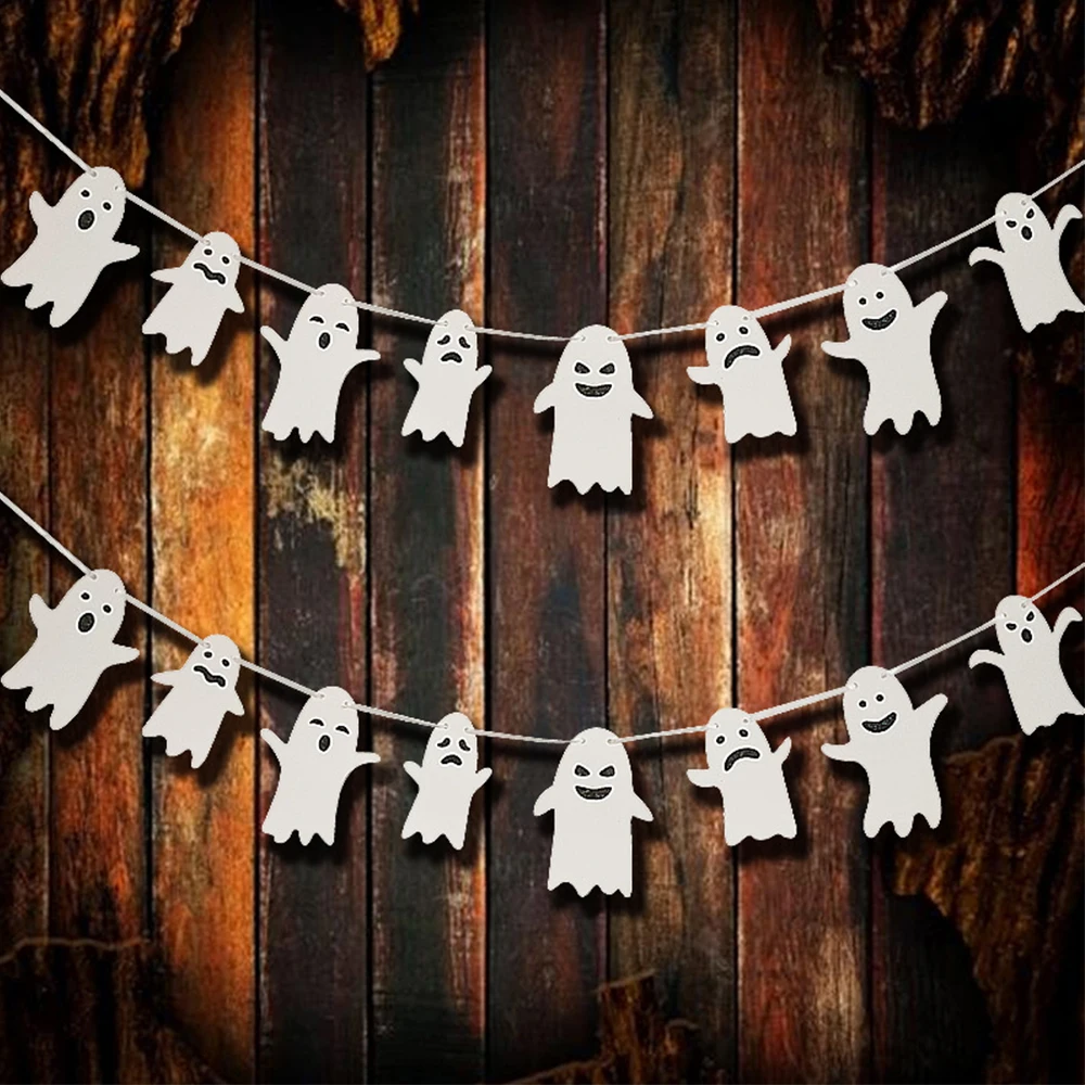 Halloween Party Cute Ghost Ghirlande Ghost Banner Festival Party Fai Da Te Dolcetto O Scherzetto Party Boo Party Decor Per La Casa Gardeh 2023