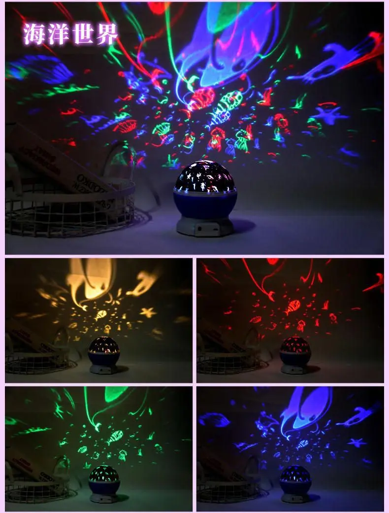 LED Projector Star Light Projection Lamp Film PVC Film Pattern Gift Logo Customizable