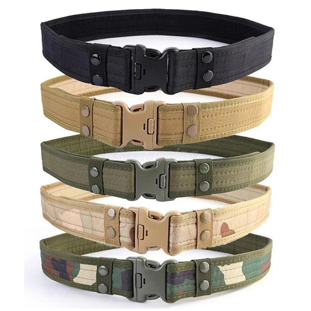 

Hot Mens Tactical Belt Military Nylon Belts Outdoor Hunting Climbing Multifunctional Training Waistband Camouflage Waist Strap
