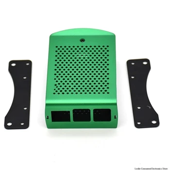

For Raspberry Pi 4B Aluminum Case Black Metal Shell Box With Fan Black Enclosure For RPI 4 Model B RPI 4B Case