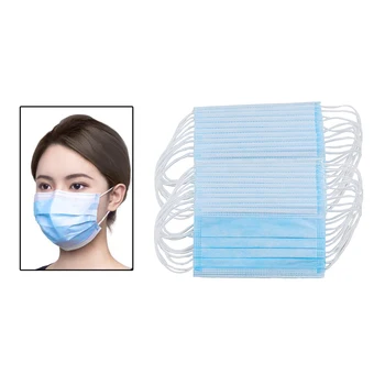 

20 Face Mask 3Ply Nose & Ear Loops Protection Disposable Dust Masks Outdoor Safe
