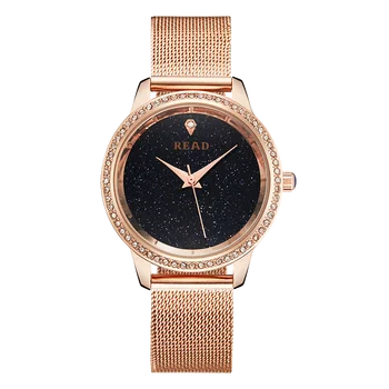

READ Brand Luxury Ladies Watch Mesh Steel Strap Wristwatch Casual Women Watch Fashion Waterproof Female Clock Relojes Para Mujer