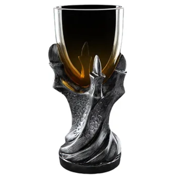 

3D dragon claw cup resin glass goblet creative personality skull beer mug